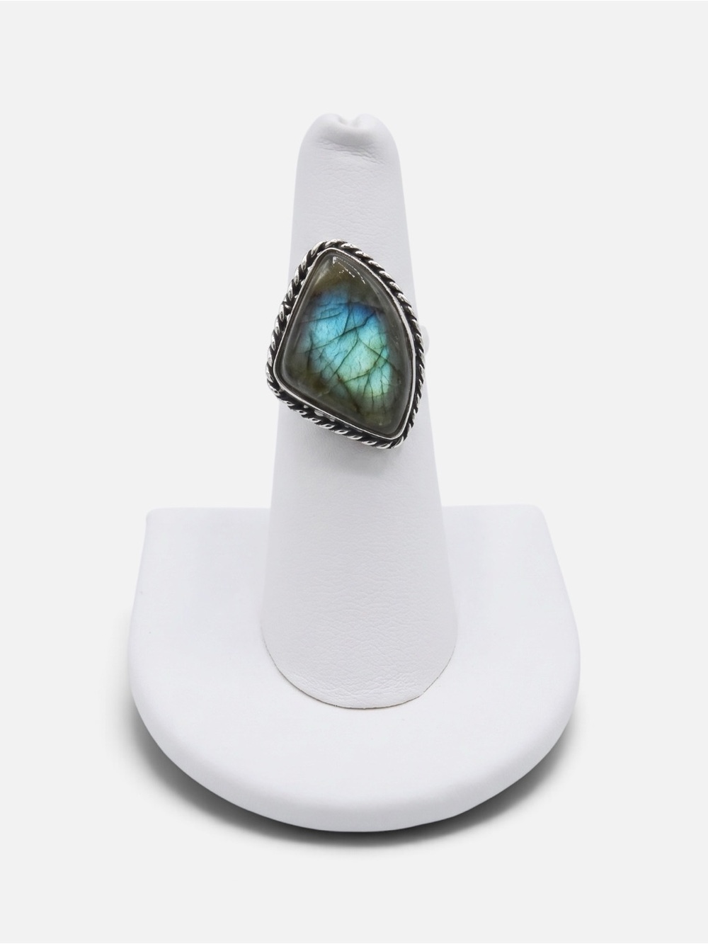 925 VINTAGE LABRADORITE RING - Picture 2 of 5
